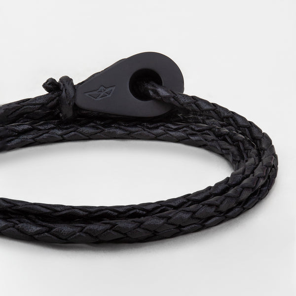 Mens leather clearance tie bracelet