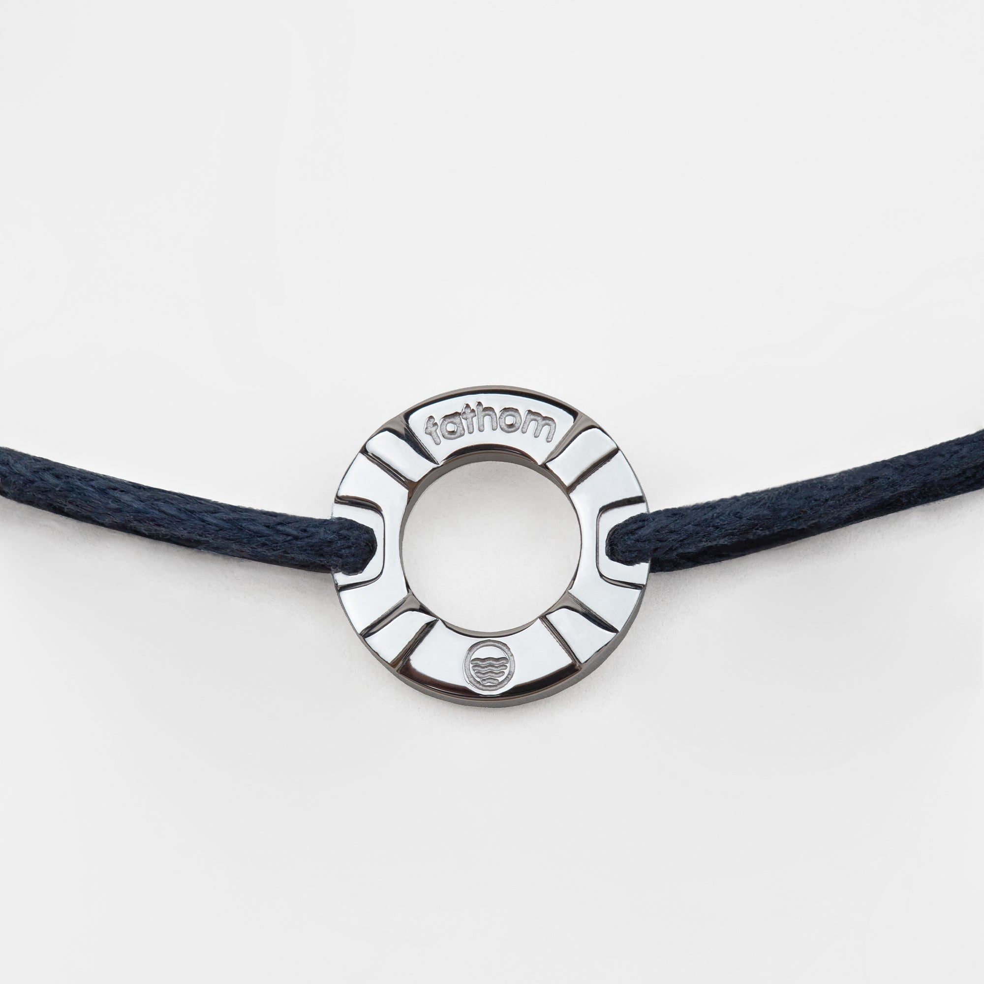 DA NANG Mens Womens Buoy Charm String Friendship Bracelets Love His and Hers For Men and Women Silver Navy Blue