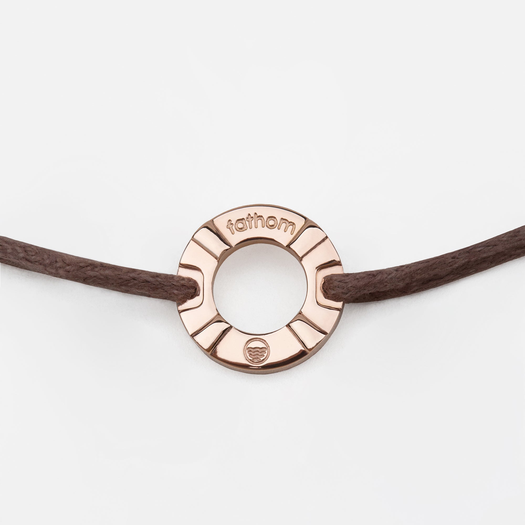 DILI Mens Womens Buoy Charm String Friendship Bracelets Love His and Hers For Men and Women Rose Gold Brown