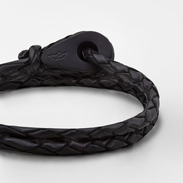MERCA Braided Leather Bracelets Thimble Charm Wrap Wristbands for Men –  Fathom Bracelets