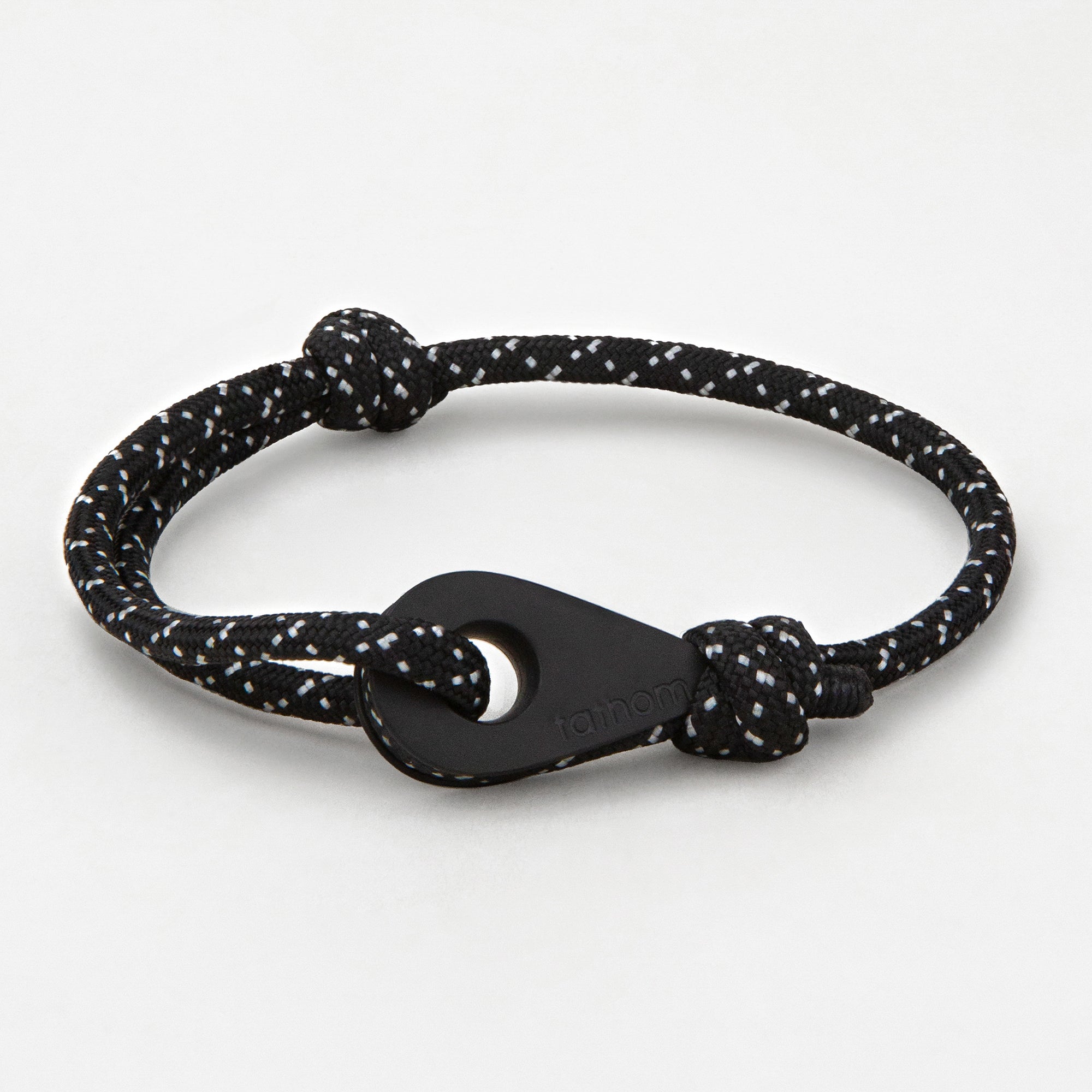MANILA Mens Womens Thimble Charm Bracelets Paracord Rope Wristbands Starry Night Matte Black
