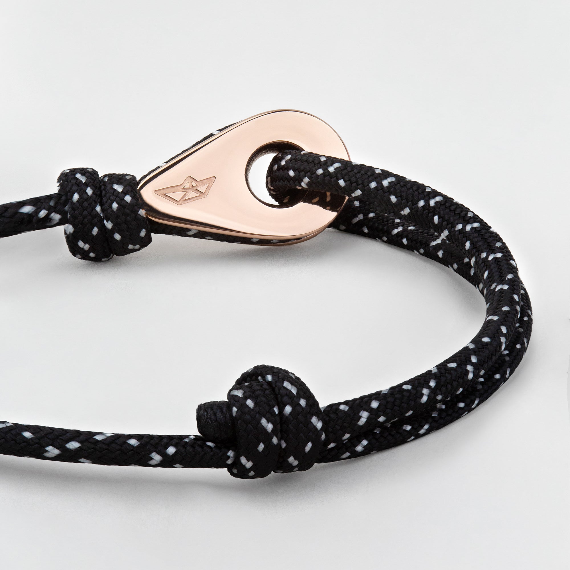 MUMBAI Mens Womens Thimble Charm Bracelets Paracord Rope Wristbands Starry Night Rose Gold