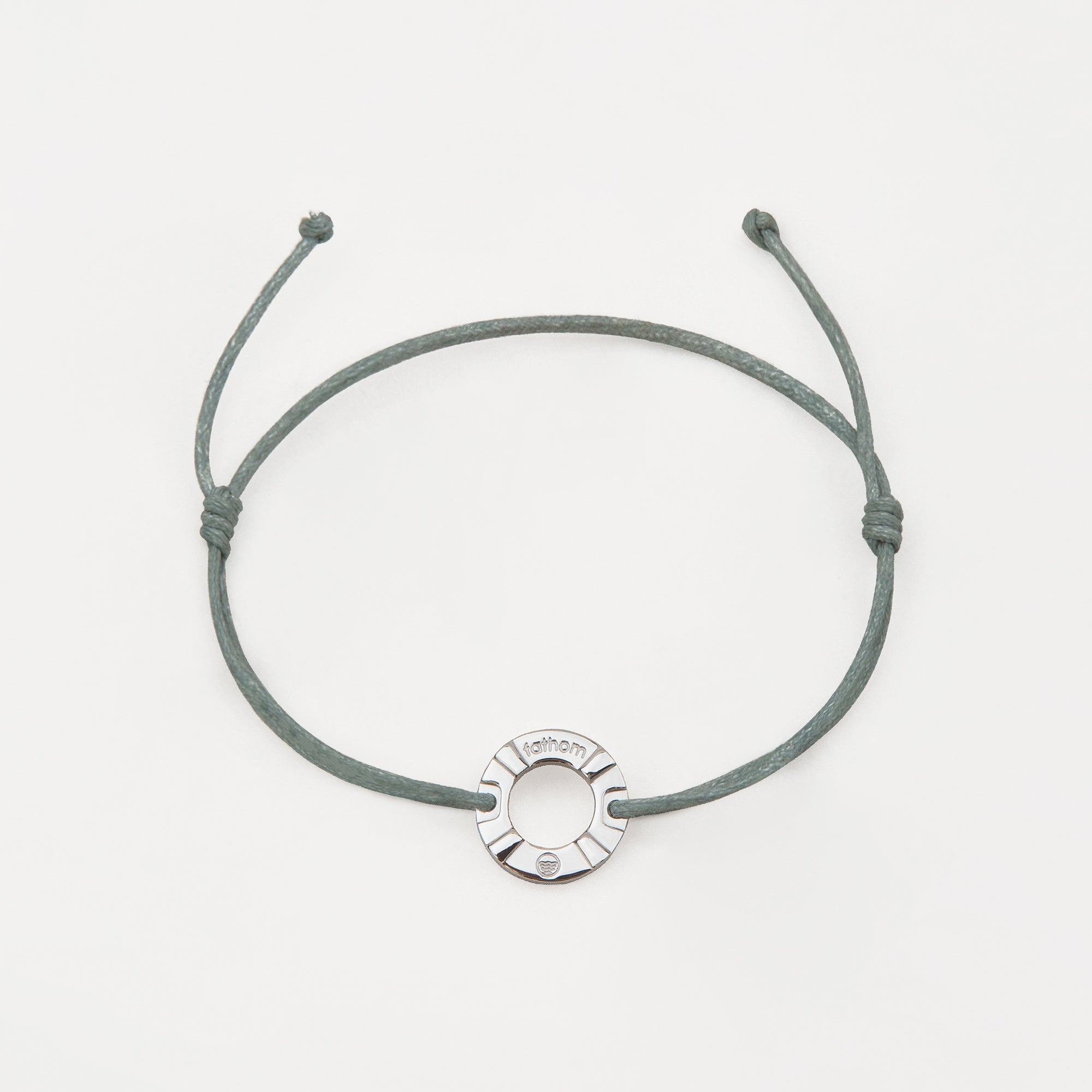 NAURU Mens Womens Buoy Charm String Friendship Bracelets Love His and Hers For Men and Women Silver Sage Green