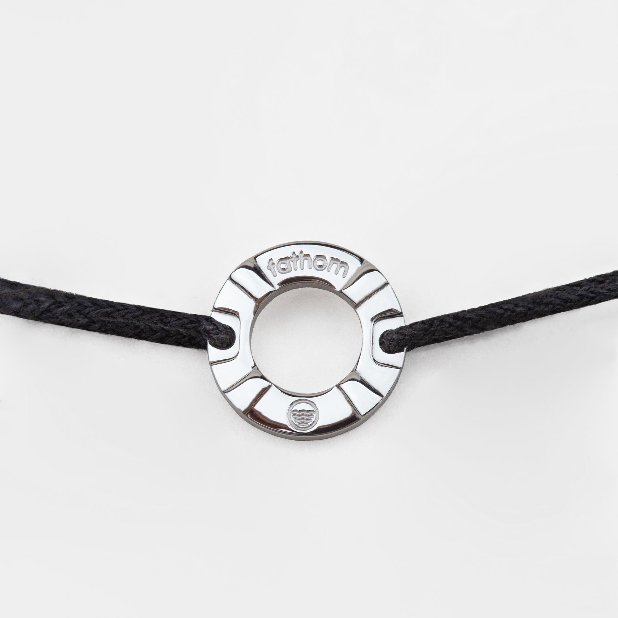 PORT ELIZABETH Mens Womens Buoy Charm String Friendship Bracelets Love His and Hers For Men and Women Silver Black
