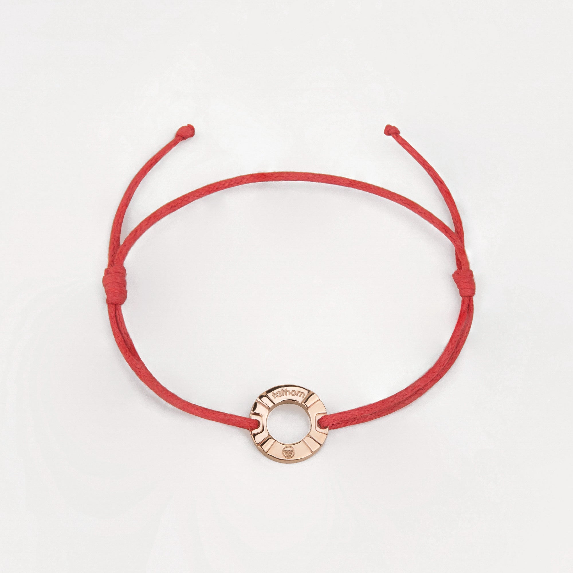 PORT NAGASAKI Mens Womens Buoy Charm String Friendship Bracelets Love His and Hers For Men and Women Rose Gold Red