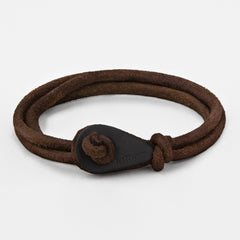 PORT SUDAN Bracelet en Daim Maron