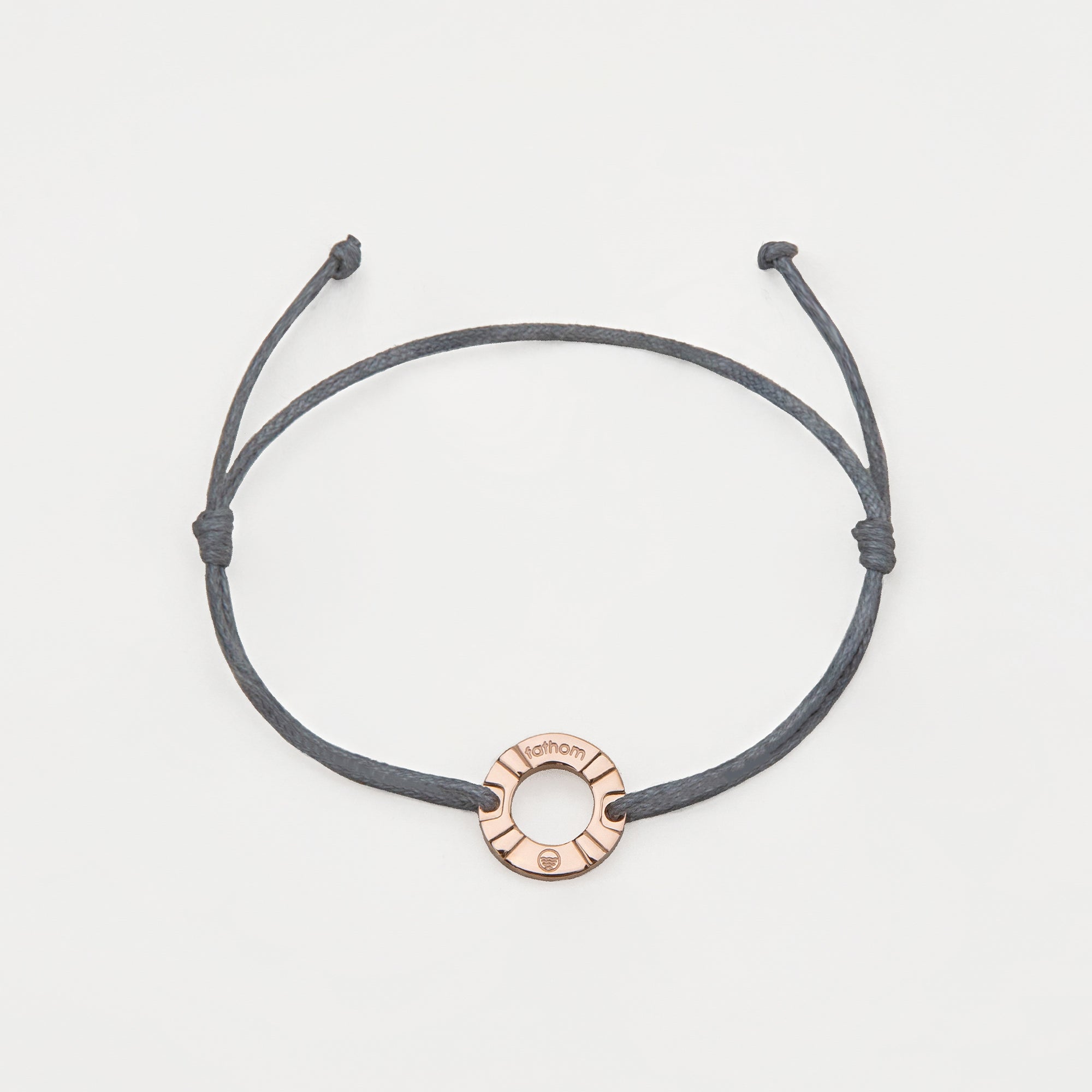 SANDINO Mens Womens Buoy Charm String Friendship Bracelets Love His and Hers For Men and Women Rose Gold Grey