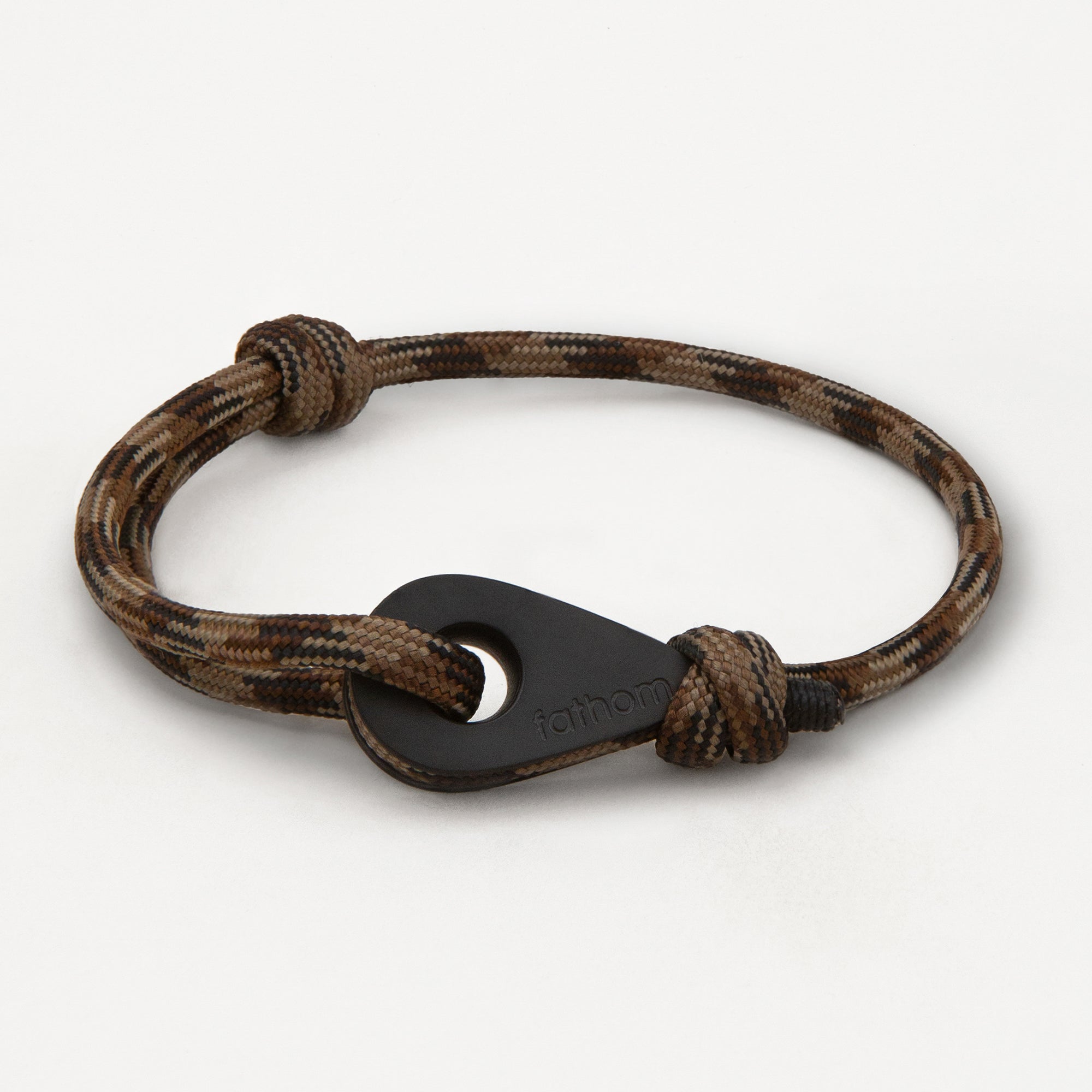 SAO TOME Mens Womens Thimble Charm Bracelets Paracord Rope Wristbands Camouflage Matte Black