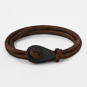 Axy Tibet Wrap Leather Bracelet – Women's Surfer Style Strap – Brown
