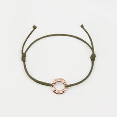 CANDELARIA Mens Womens Buoy Charm String Friendship Bracelets Love His and Hers For Men and Women Rose Gold Olive Green