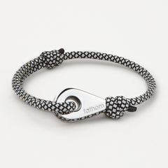COLON Bracelet Paracord Noir et Blanc