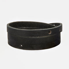 WEST PORT Leather Mens Womens Cuff Bracelets Designer Wrap Wristbands Black Rose Gold