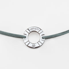 NAURU Mens Womens Buoy Charm String Friendship Bracelets Love His and Hers For Men and Women Silver Sage Green