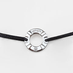 PORT ELIZABETH Mens Womens Buoy Charm String Friendship Bracelets Love His and Hers For Men and Women Silver Black