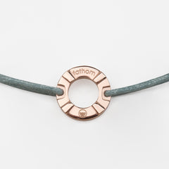 RUNDVIK Mens Womens Buoy Charm String Friendship Bracelets Love His and Hers For Men and Women Rose Gold Sage Green