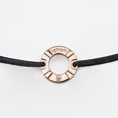 SOCHI Mens Womens Buoy Charm String Friendship Bracelets Love His and Hers For Men and Women Rose Gold Black