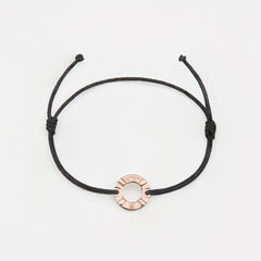 SOCHI Mens Womens Buoy Charm String Friendship Bracelets Love His and Hers For Men and Women Rose Gold Black